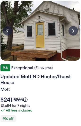 Updated Mott ND HunterGuest House Mott